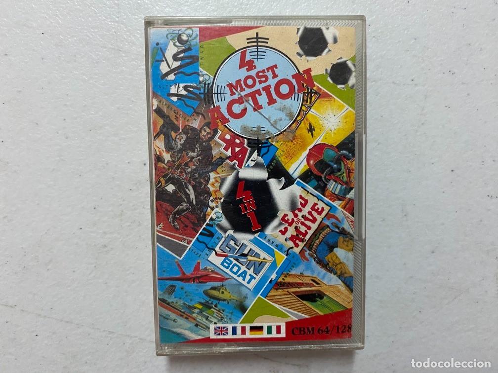 Videojuegos y consolas: 4 MOST ACTION - VIDEOJUEGO COMMODORE 64 - C-64 - Foto 1