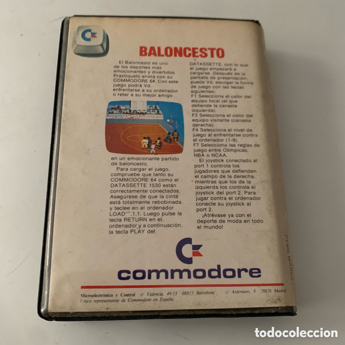 Videojuegos y consolas: juego de ordenador commodore 64 baloncesto - Foto 3