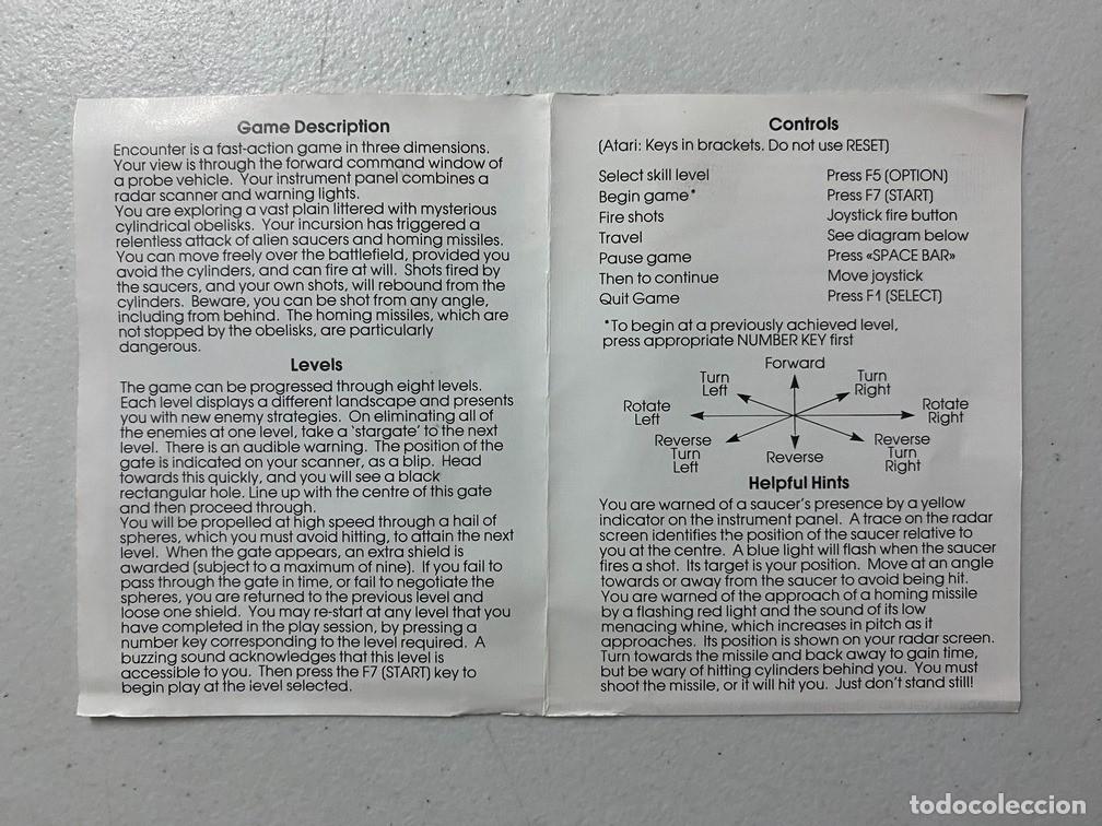 Videojuegos y consolas: ENCOUNTER - VIDEOJUEGO COMMODORE 64 - C-64 - Foto 4