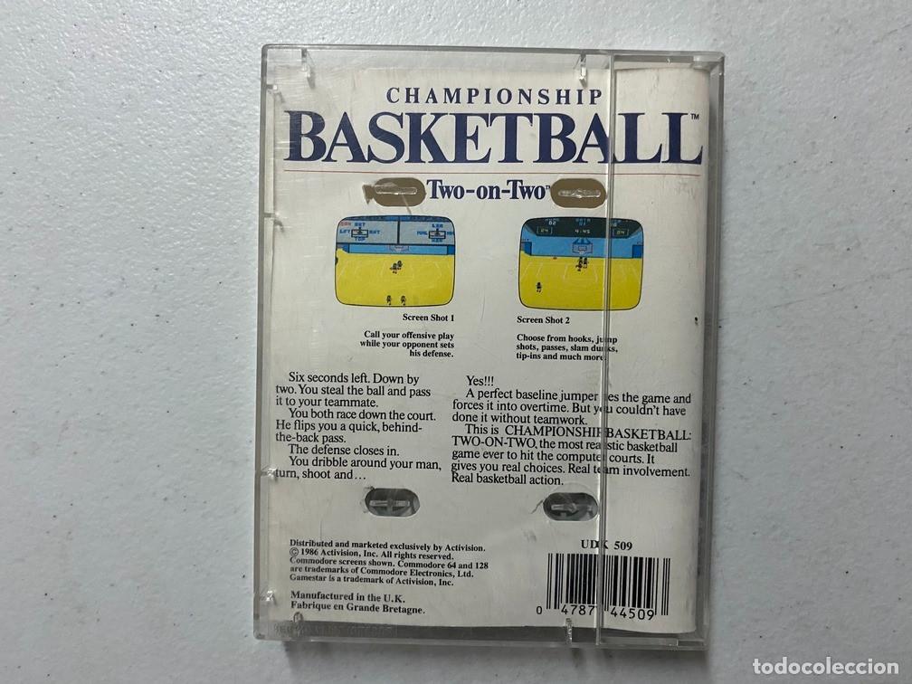 Videojuegos y consolas: BASKETBALL TWO ON TWO - VIDEOJUEGO COMMODORE 64 - C-64 - Foto 2