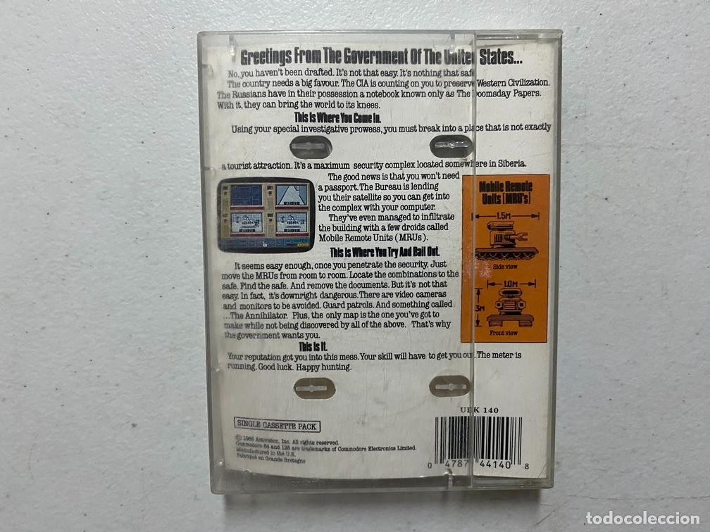 Videojuegos y consolas: HACKER II - VIDEOJUEGO COMMODORE 64 - C-64 - Foto 2