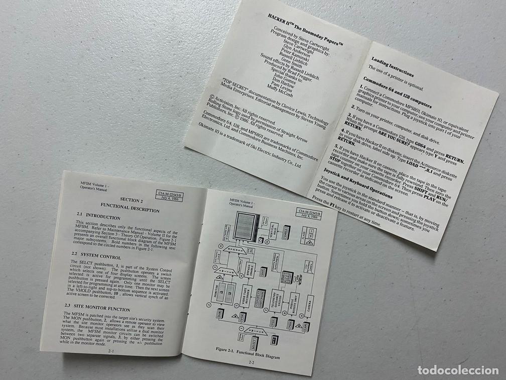 Videojuegos y consolas: HACKER II - VIDEOJUEGO COMMODORE 64 - C-64 - Foto 4