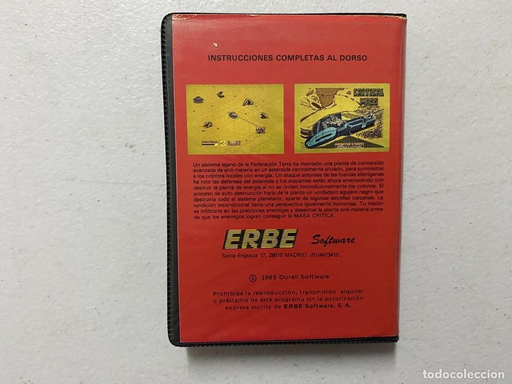 Videojuegos y consolas: CRITICAL MASS - VIDEOJUEGO COMMODORE 64 - C-64 - Foto 2