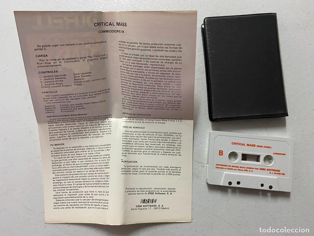 Videojuegos y consolas: CRITICAL MASS - VIDEOJUEGO COMMODORE 64 - C-64 - Foto 6