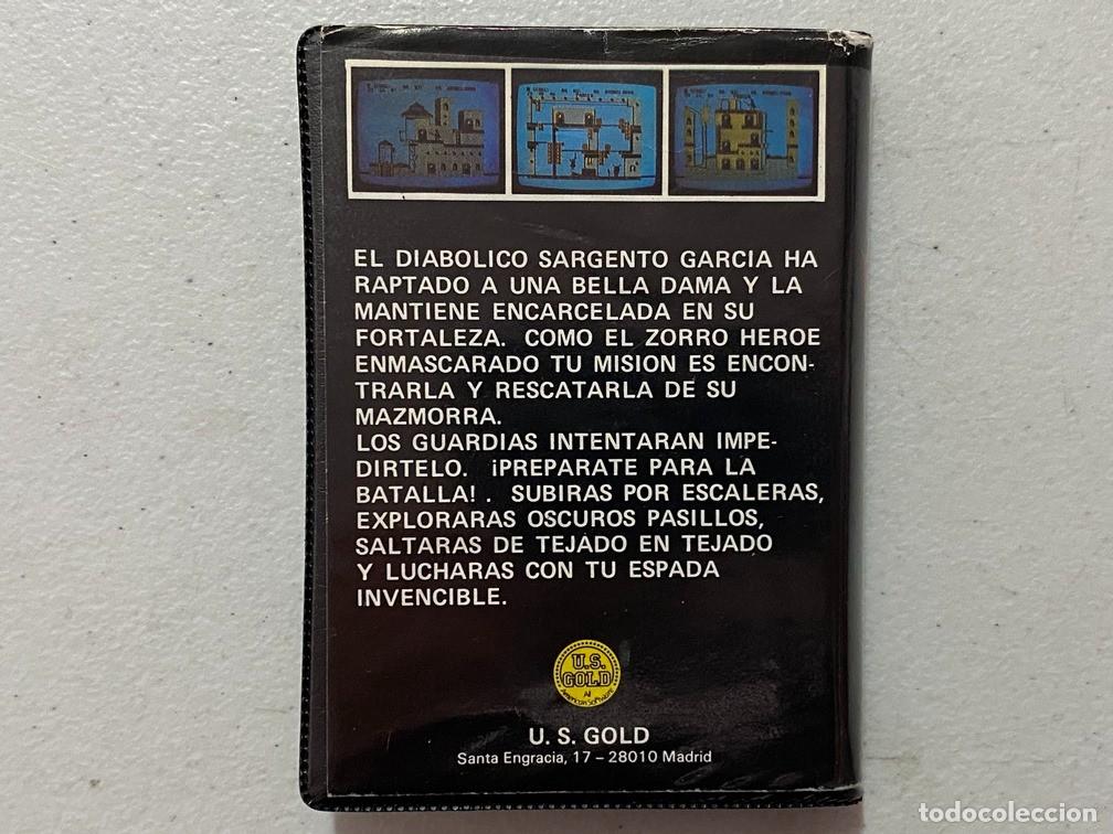 Videojuegos y consolas: ZORRO - VIDEOJUEGO COMMODORE 64 - C-64 - Foto 2