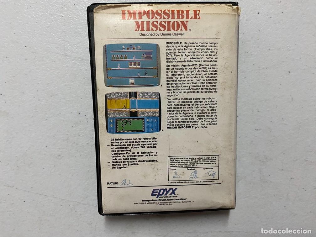 Videojuegos y consolas: IMPOSSIBLE MISSION - VIDEOJUEGO COMMODORE 64 - C-64 - Foto 2