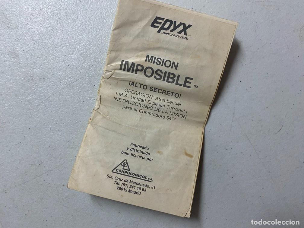 Videojuegos y consolas: IMPOSSIBLE MISSION - VIDEOJUEGO COMMODORE 64 - C-64 - Foto 5