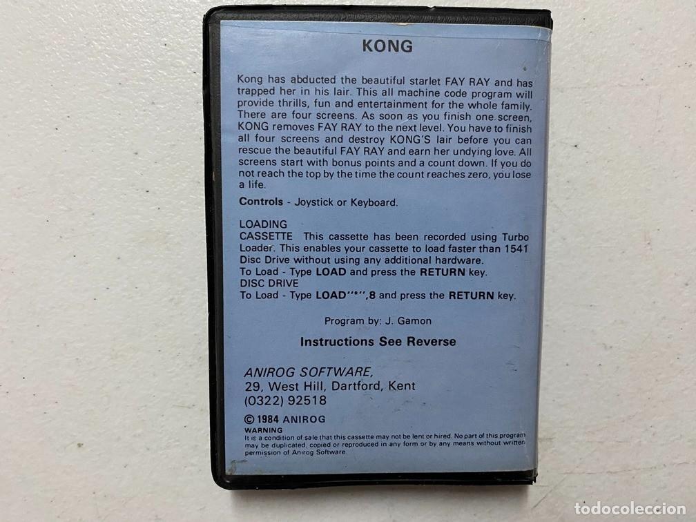 Videojuegos y consolas: KONG - VIDEOJUEGO COMMODORE 64 - C-64 - Foto 2