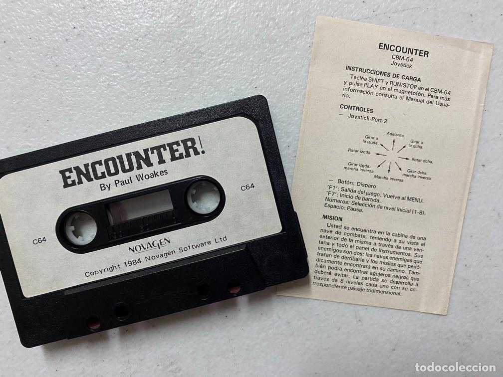 Videojuegos y consolas: ENCOUNTER - VIDEOJUEGO COMMODORE 64 - C-64 - Foto 4