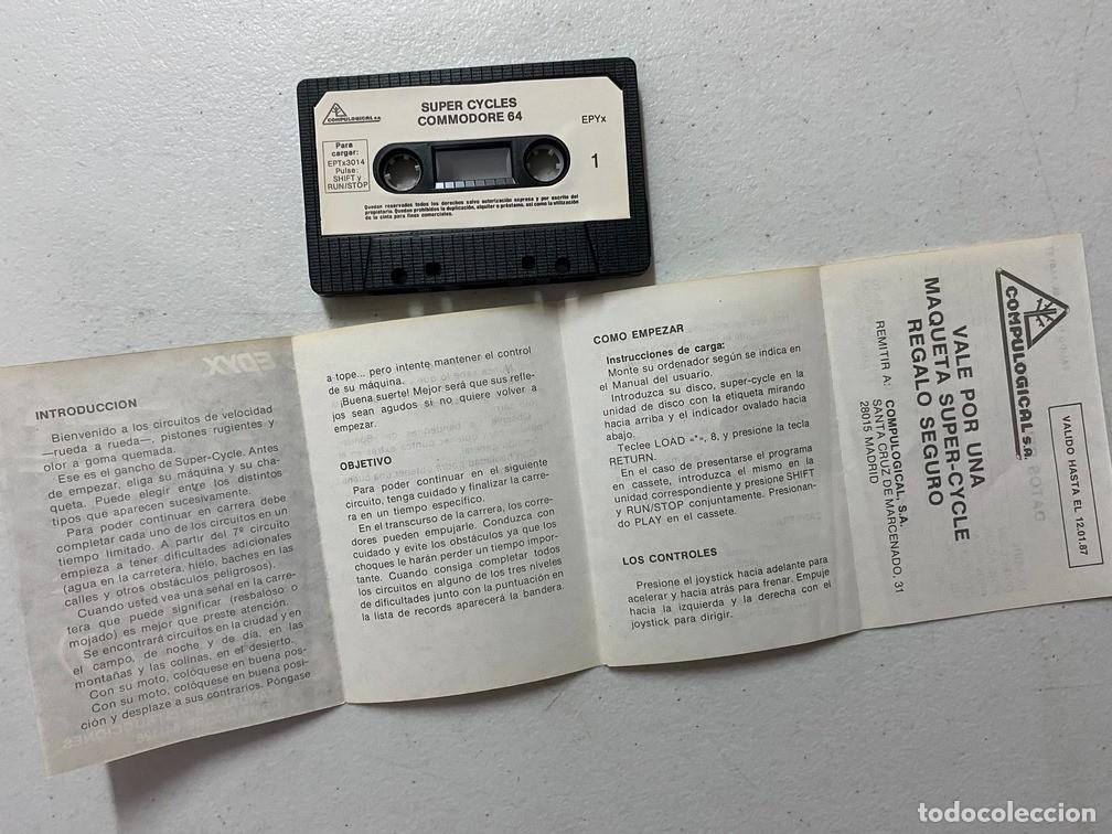 Videojuegos y consolas: SUPER CYCLE - VIDEOJUEGO COMMODORE 64 - C-64 - Foto 5