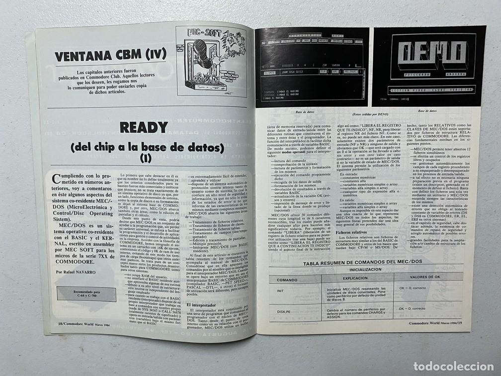 Videojuegos y consolas: COMMODORE WORLD N&ordm; 1 - REVISTA DE HARDWARE - SOFTWARE COMMODORE - Foto 6