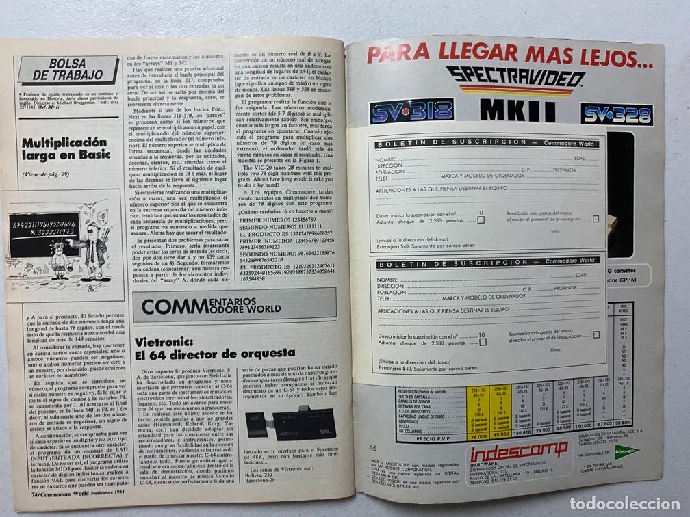 Videojuegos y consolas: COMMODORE WORLD N&ordm; 9 - REVISTA DE HARDWARE - SOFTWARE COMMODORE - Foto 20