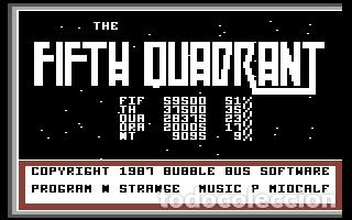 Videojuegos y consolas: Fifth Quadrant [Bubble Bus Software] 1987 System 4 de Espa&ntilde;a [Commodore 64 C64] 5th Quadrant - Foto 3