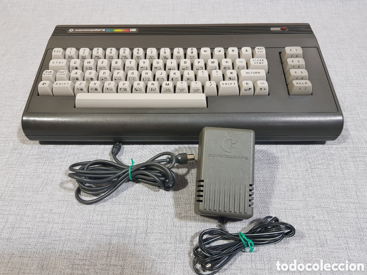 Videojuegos y consolas: COMMODORE 16 264 SERIES + TRANSFORMADOR + CABLE DE ANTENA - Foto 1