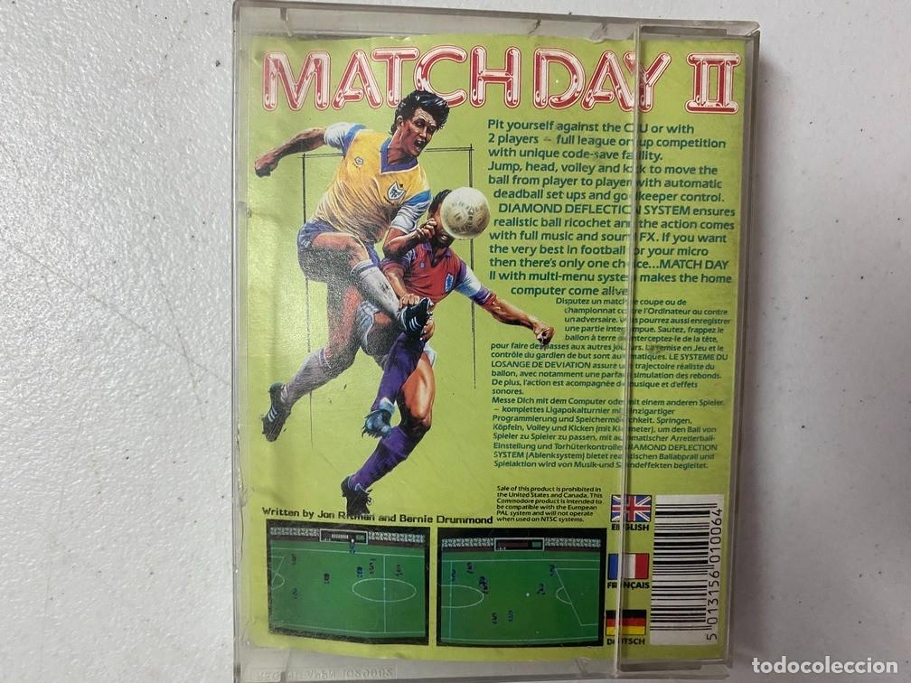 Videojuegos y consolas: MATCH DAY II 2 - VIDEOJUEGO COMMODORE 64 - Foto 2