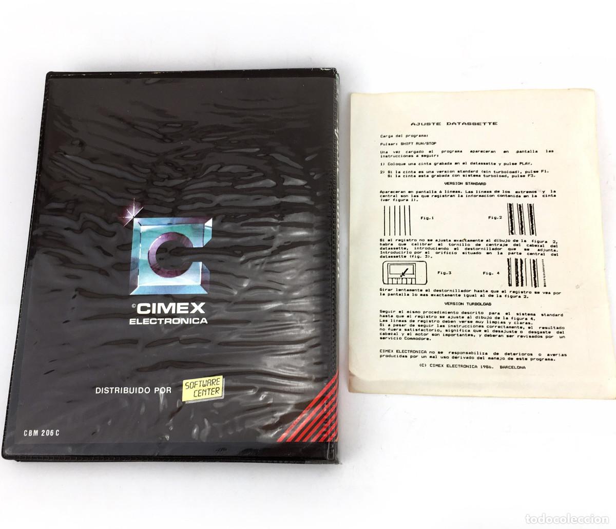 Videojuegos y consolas: AZIMUTH AJUSTE DATASSETTE ESTUCHE CIMEX SOFTWARE CENTER CABEZAL CINTA COMMODORE 64 128 C64 CASSETTE - Foto 3