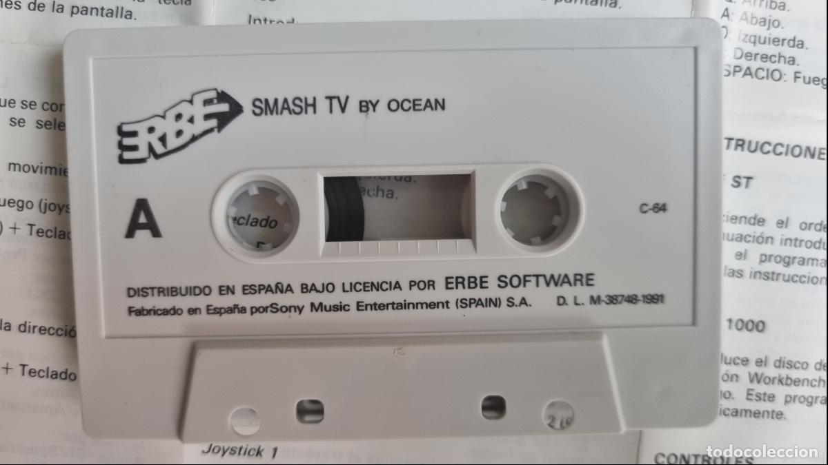 Videojuegos y consolas: SMASH T.V - Commodore 64, Ocean, ERBE, 1991 (Completo) - Foto 6