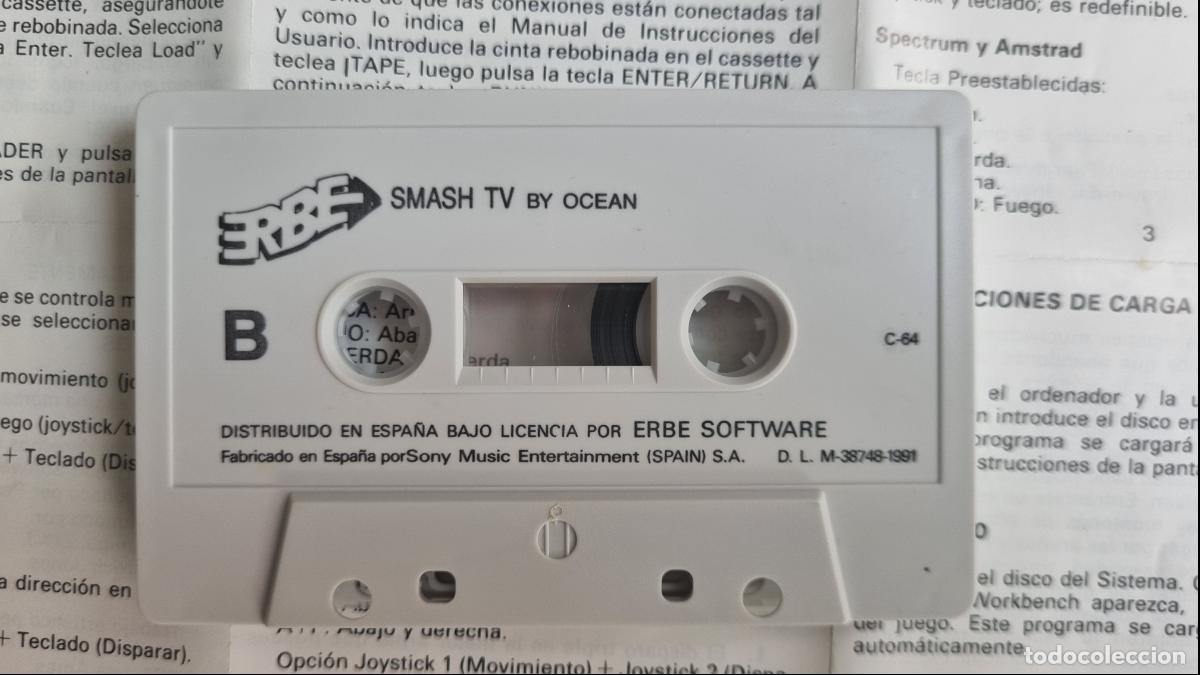 Videojuegos y consolas: SMASH T.V - Commodore 64, Ocean, ERBE, 1991 (Completo) - Foto 7