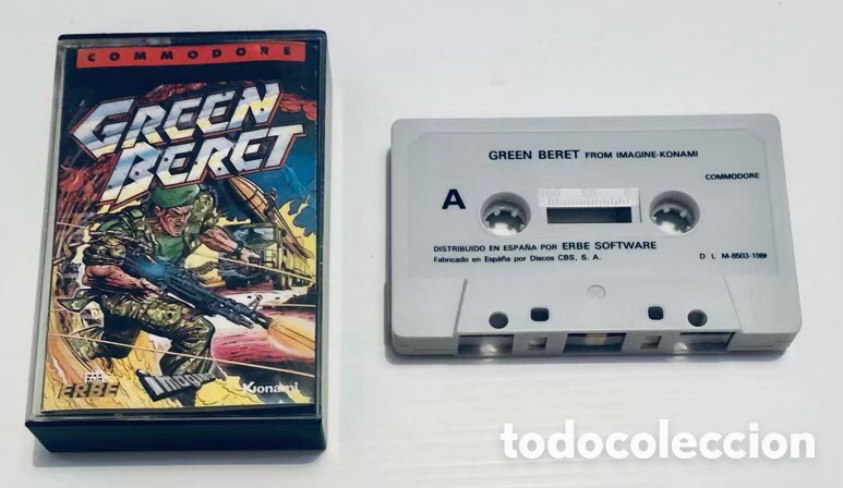 Videojuegos y consolas: Green Beret [Imagine Software] 1986 - Konami / Erbe Software [Commodore 64 C64] Galway Wakelin - Foto 3