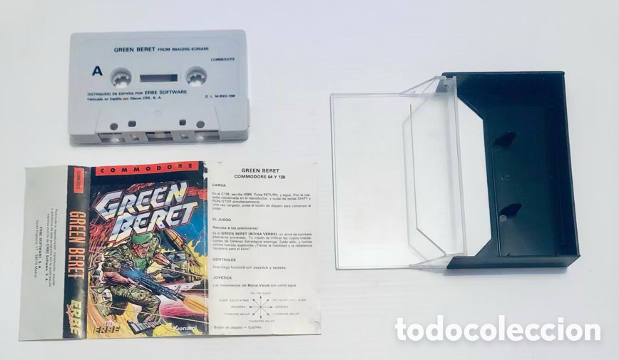 Videojuegos y consolas: Green Beret [Imagine Software] 1986 - Konami / Erbe Software [Commodore 64 C64] Galway Wakelin - Foto 5