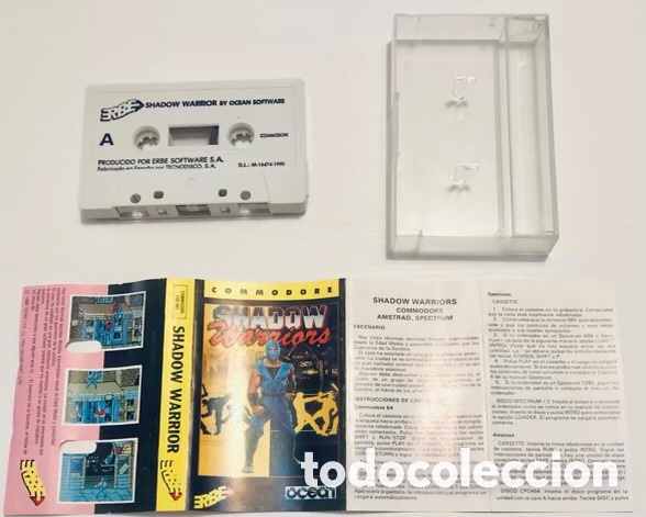 Videojuegos y consolas: Shadow Warriors [Ocean Software] 1990 Tecmo / Teque / Erbe Software [Commodore 64 C64] - Foto 3