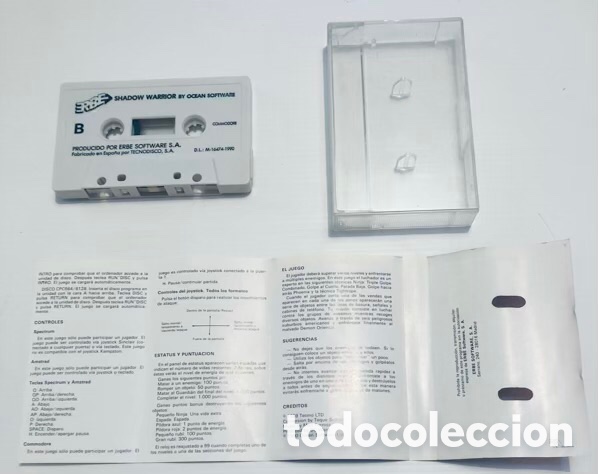 Videojuegos y consolas: Shadow Warriors [Ocean Software] 1990 Tecmo / Teque / Erbe Software [Commodore 64 C64] - Foto 4