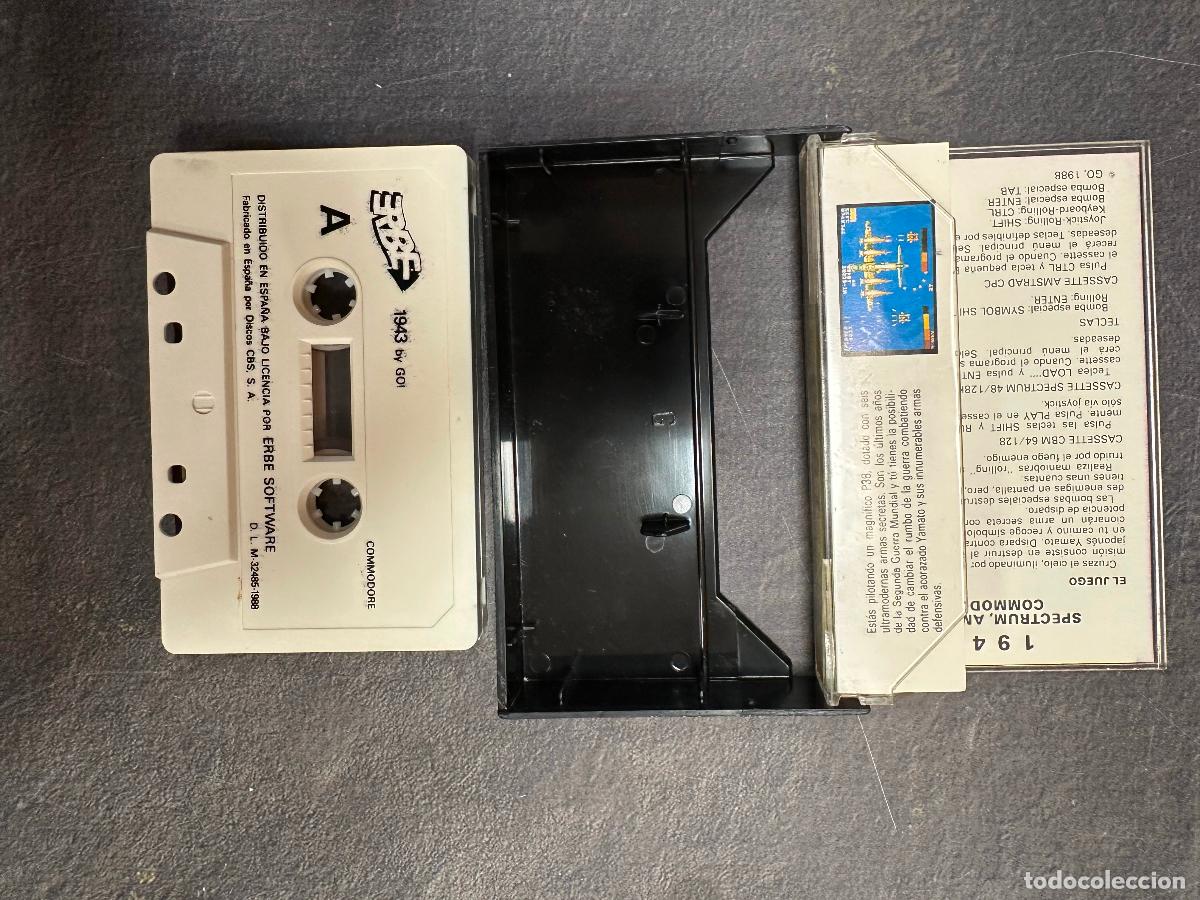 Videojuegos y consolas: JUEGO EN CASSETTE PARA COMMODORE 64 - 1943 - Foto 2