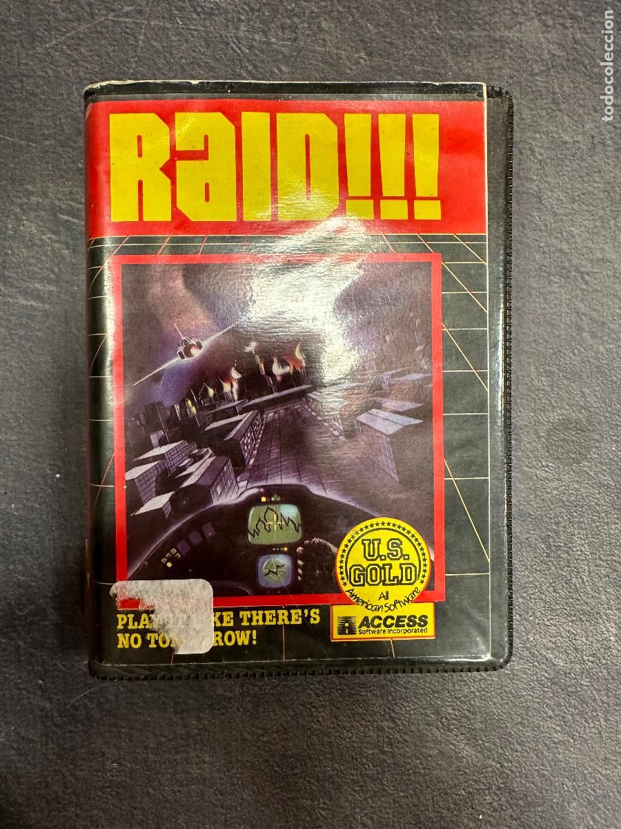 Videojuegos y consolas: Raid!!! COMMODORE 64 128 C64 CASSETTE - Foto 1
