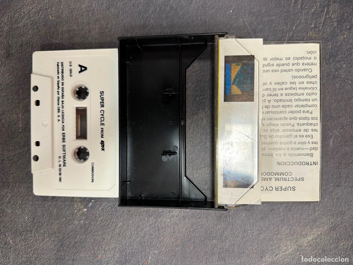 Videojuegos y consolas: Supercycle SUper Cycle - COmmodore 64 - Cassette - Foto 4