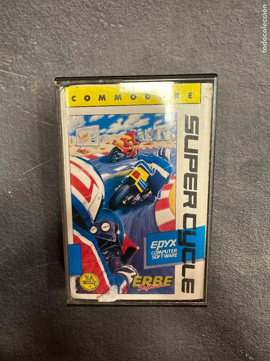Videojuegos y consolas: Supercycle SUper Cycle - COmmodore 64 - Cassette - Foto 1