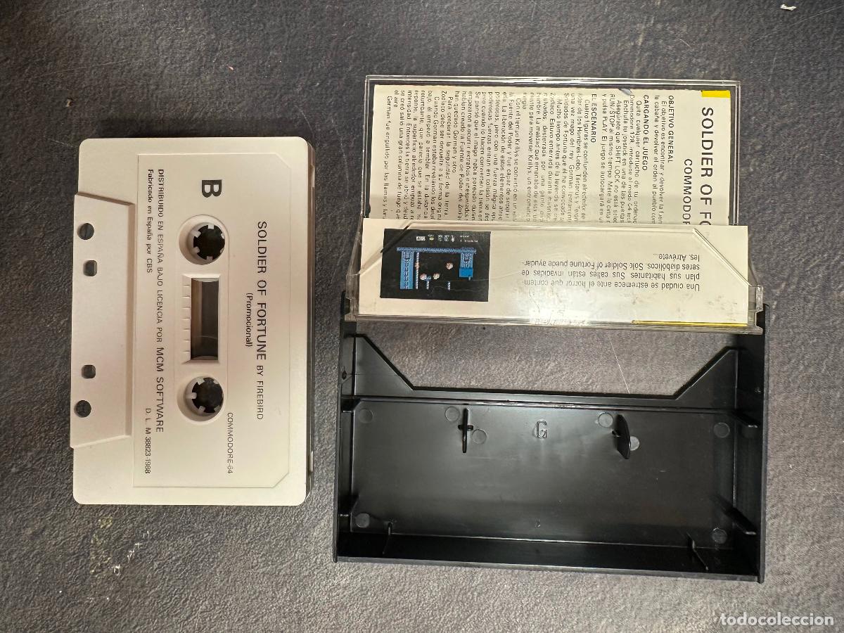 Videojuegos y consolas: Soldier of fortune - COmmodore 64 - Cassette - Foto 3