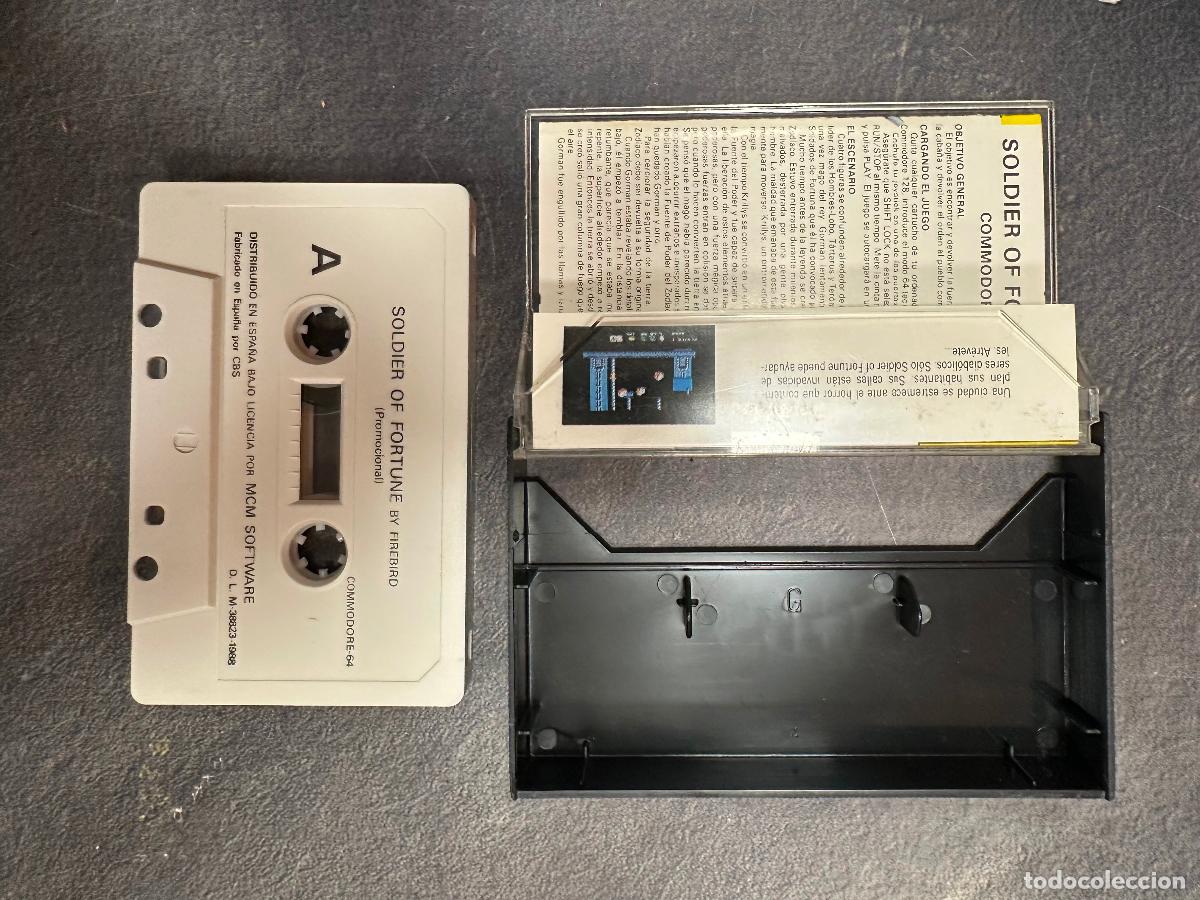 Videojuegos y consolas: Soldier of fortune - COmmodore 64 - Cassette - Foto 4