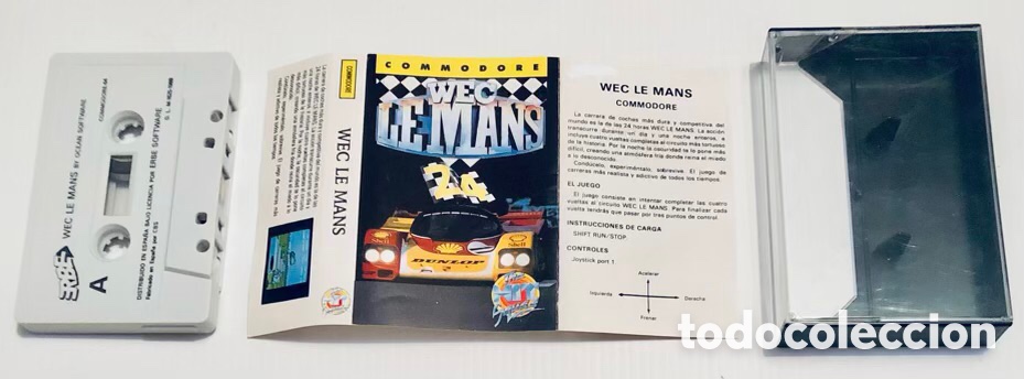Videojuegos y consolas: WEC Le Mans [Imagine Software Ltd] 1989 The Hit Squad / Konami / Erbe Software [Commodore 64 C64] - Foto 3