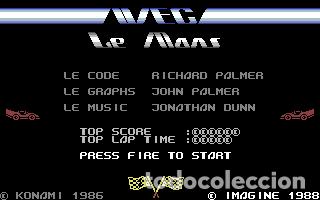 Videojuegos y consolas: WEC Le Mans [Imagine Software Ltd] 1989 The Hit Squad / Konami / Erbe Software [Commodore 64 C64] - Foto 7