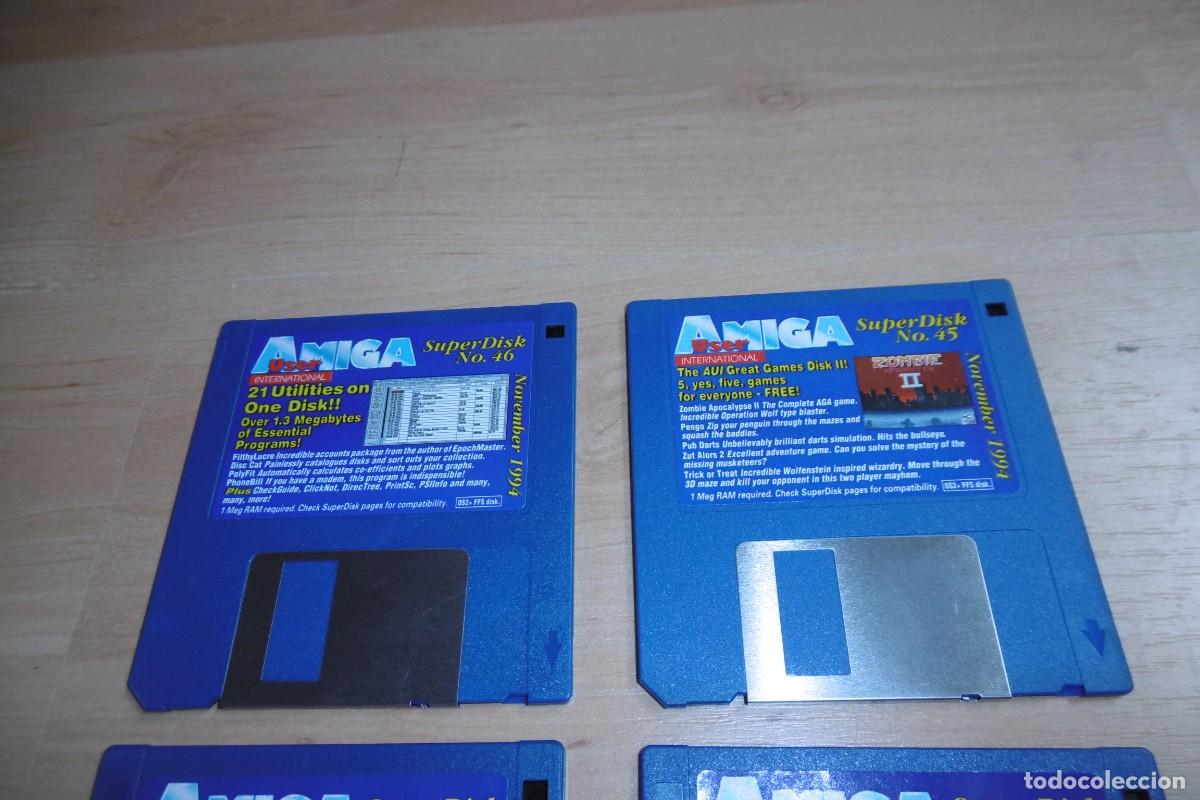 Videojuegos y consolas: LOTE DE 4 DISCOS COMMODORE AMIGA USER INTERNATIONAL - Foto 2