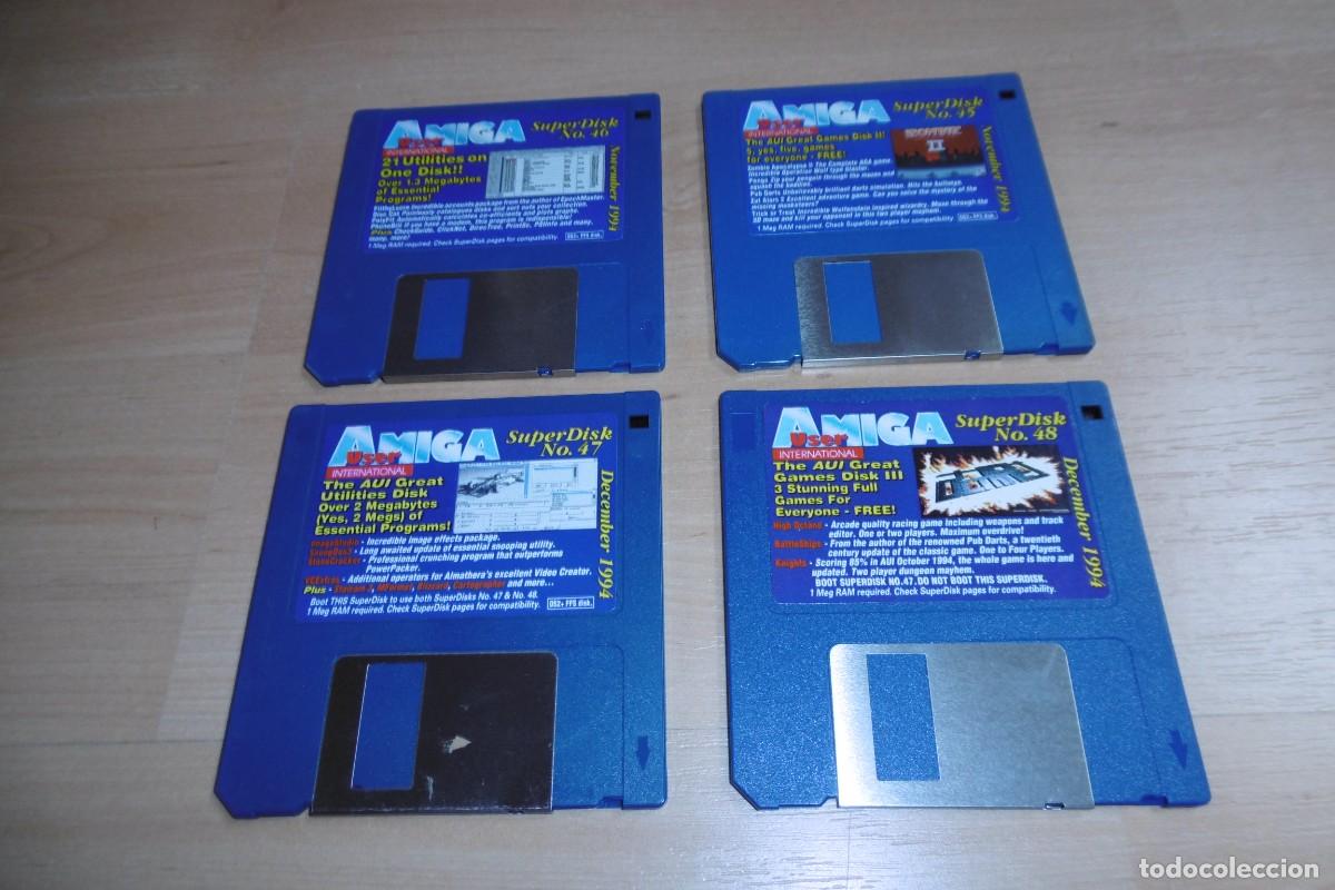 Videojuegos y consolas: LOTE DE 4 DISCOS COMMODORE AMIGA USER INTERNATIONAL - Foto 1