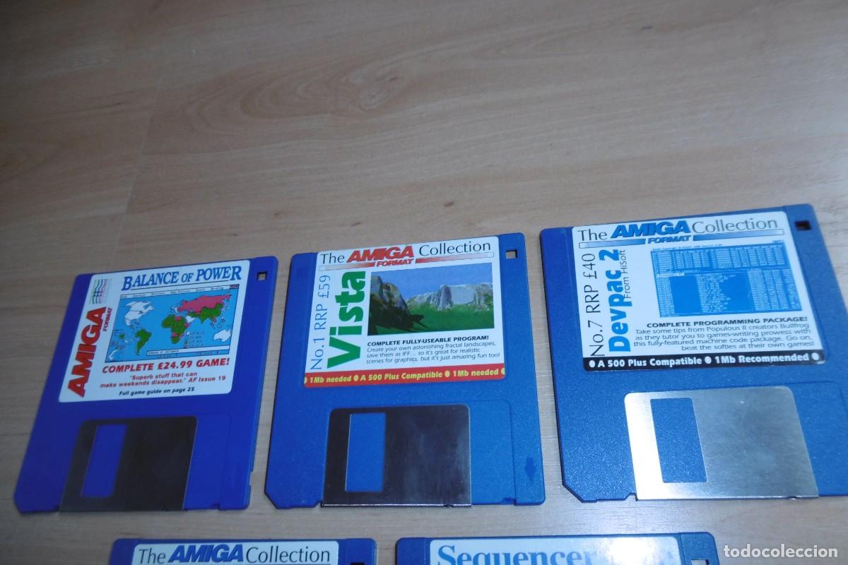 Videojuegos y consolas: LOTE DE 5 DISCOS COMMODORE AMIGA FORMAT - Foto 2