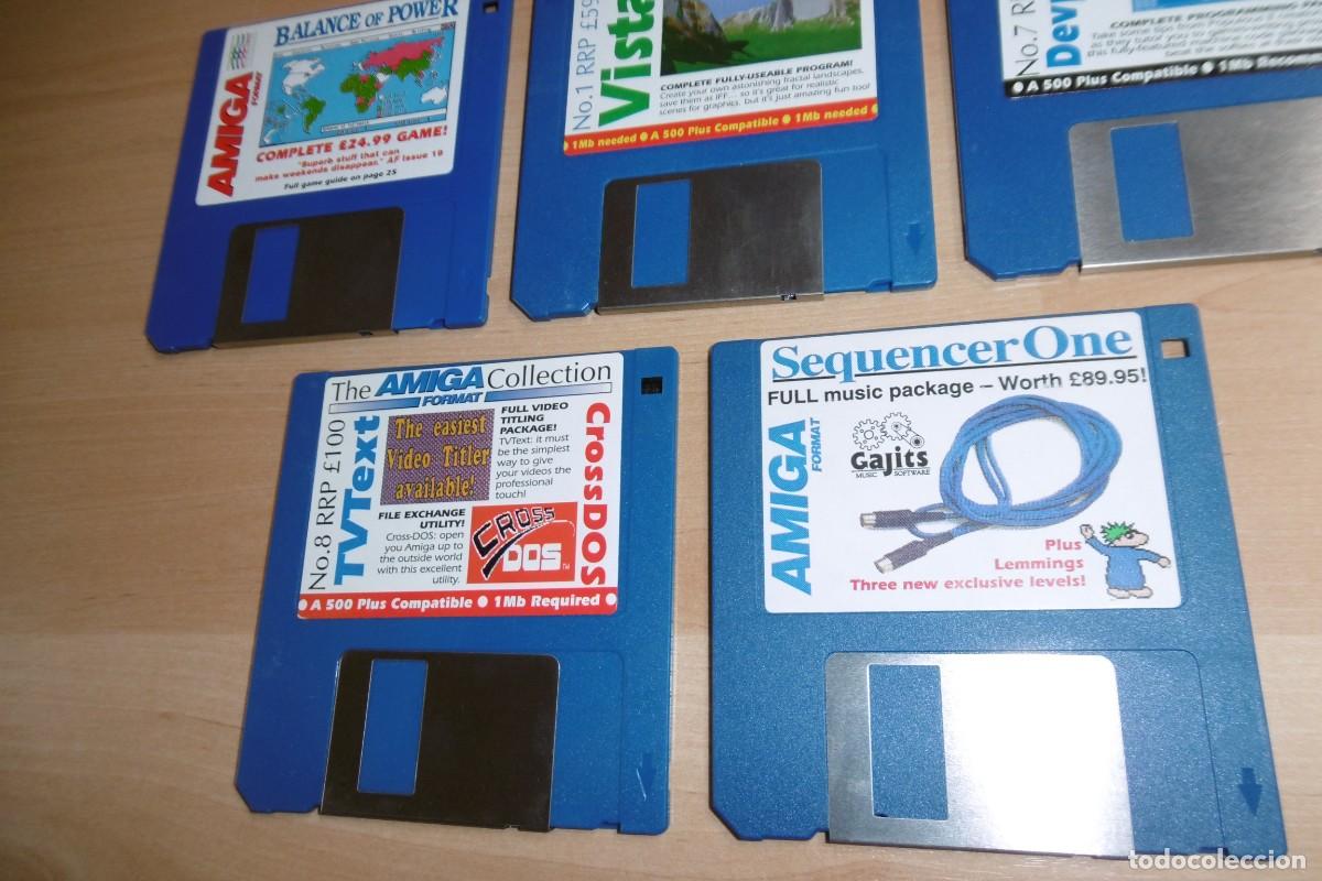 Videojuegos y consolas: LOTE DE 5 DISCOS COMMODORE AMIGA FORMAT - Foto 3