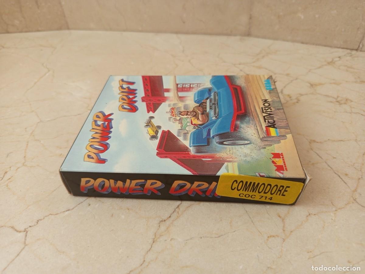 Videojuegos y consolas: Antiguo juego Power Drift para Commodore. Nuevo - Foto 2
