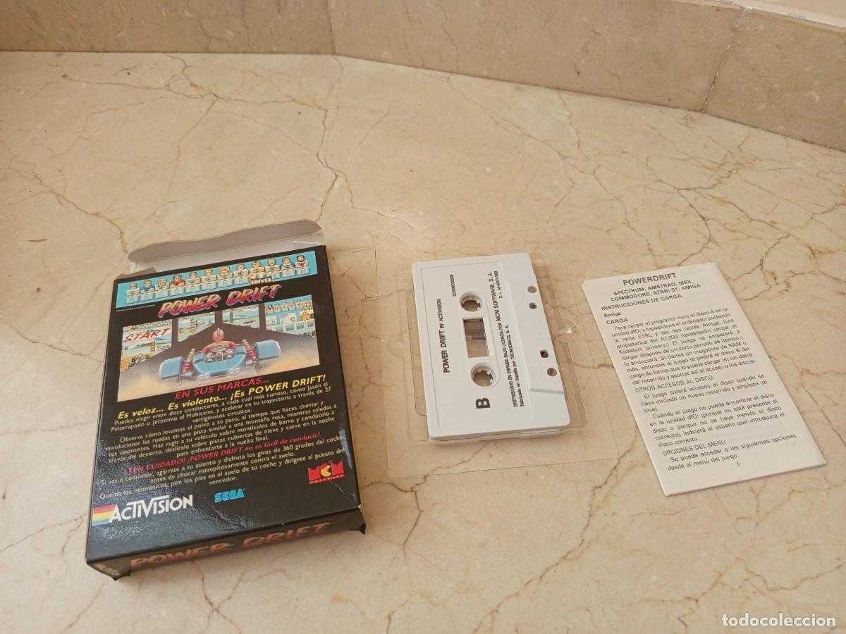 Videojuegos y consolas: Antiguo juego Power Drift para Commodore. Nuevo - Foto 4