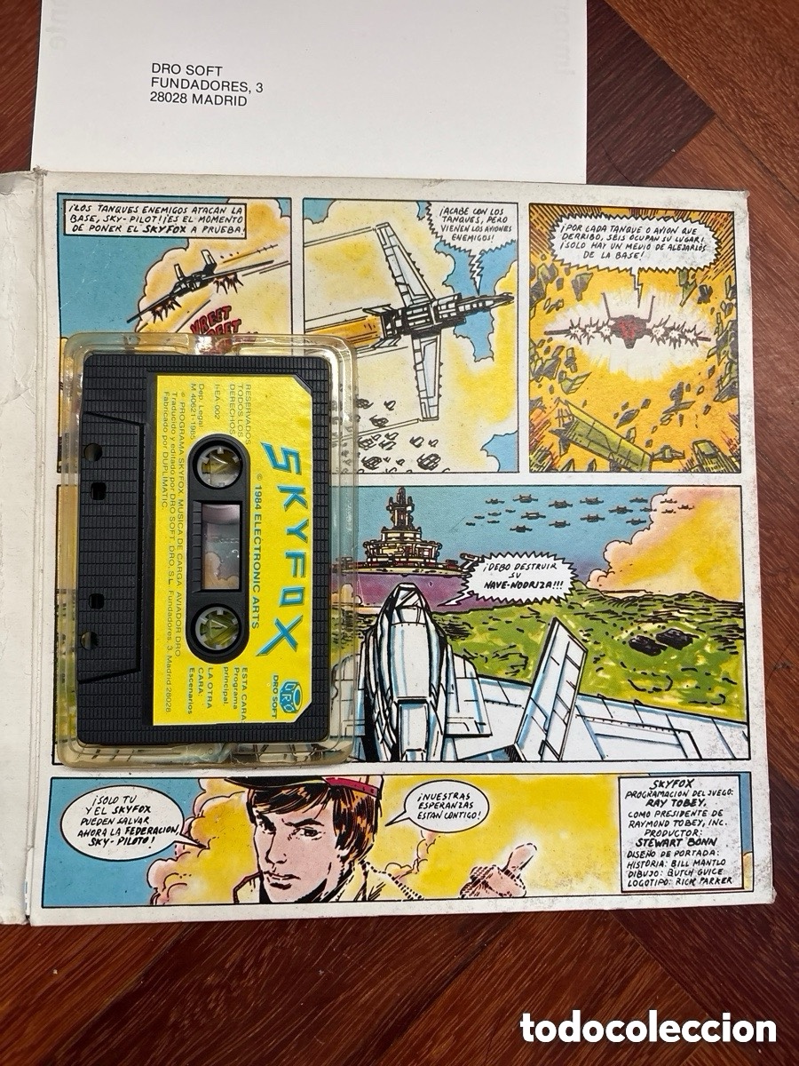 Videojuegos y consolas: Raro juego Commodore Skyfox (A5) - Foto 3