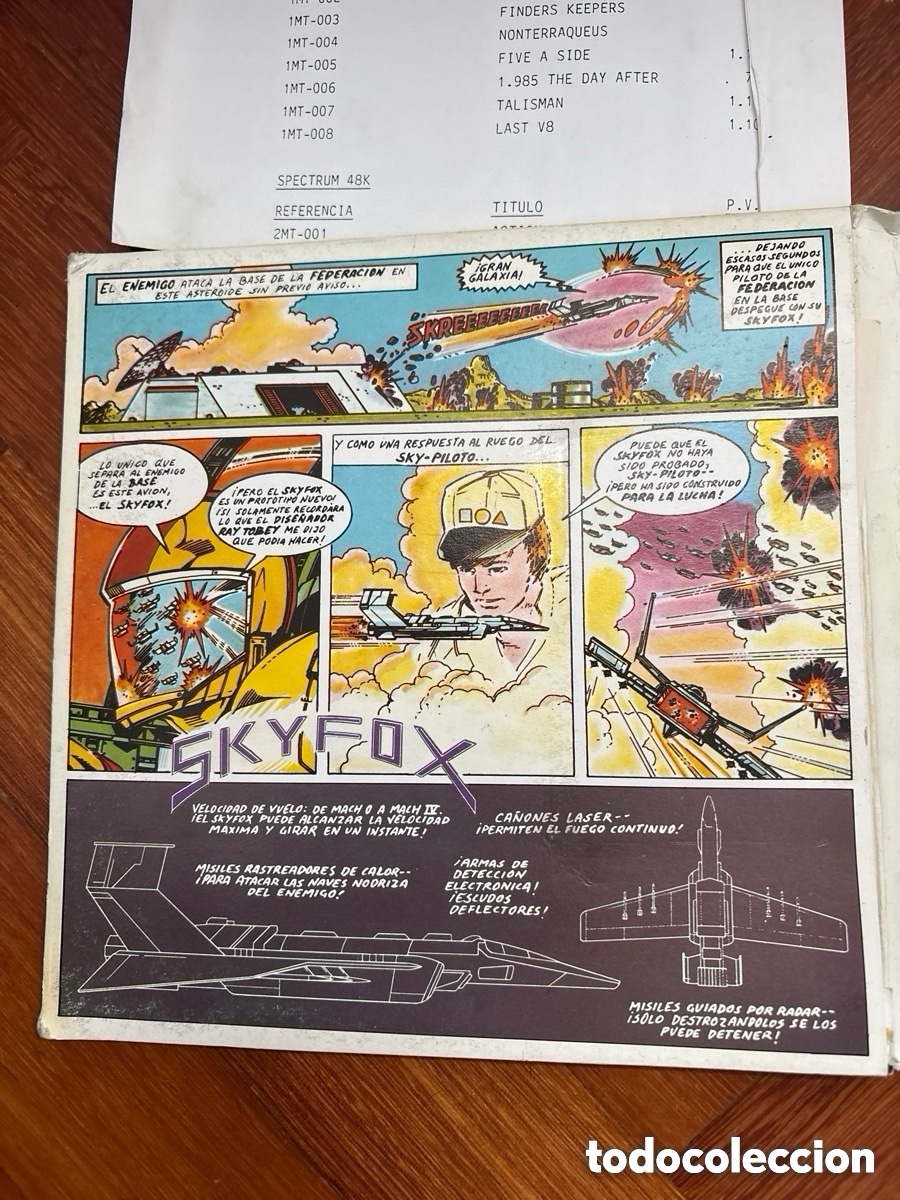 Videojuegos y consolas: Raro juego Commodore Skyfox (A5) - Foto 4