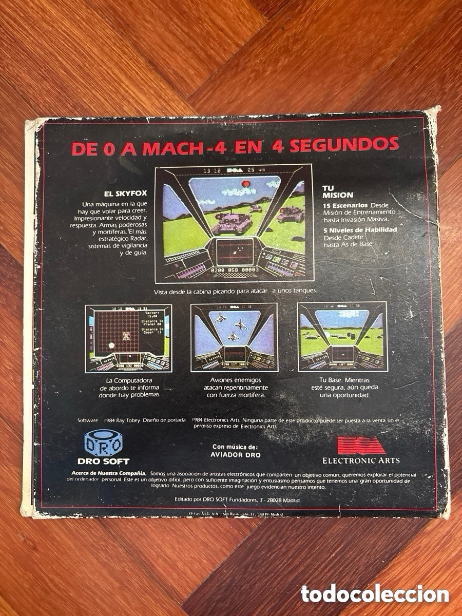 Videojuegos y consolas: Raro juego Commodore Skyfox (A5) - Foto 6