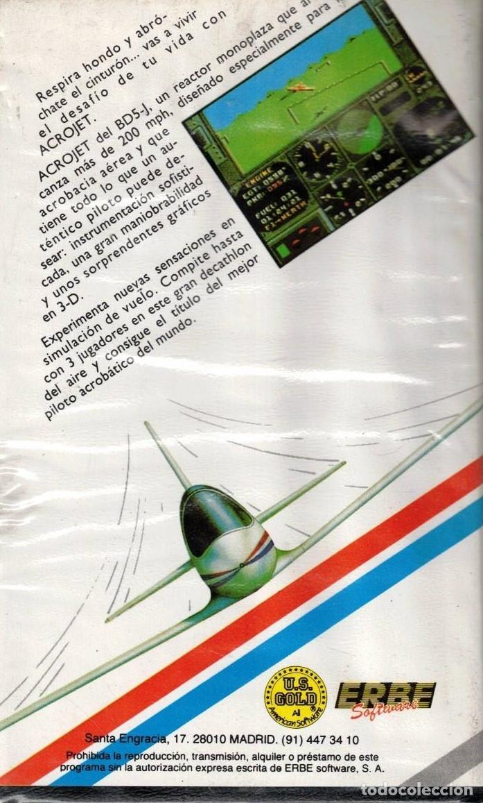 Videojuegos y consolas: ACROJET - COMMODORE 64 / 128 - SPECTRUM - AMSTRAD - MICRO PROSE - SIMULATION SOFTWARE - Foto 2