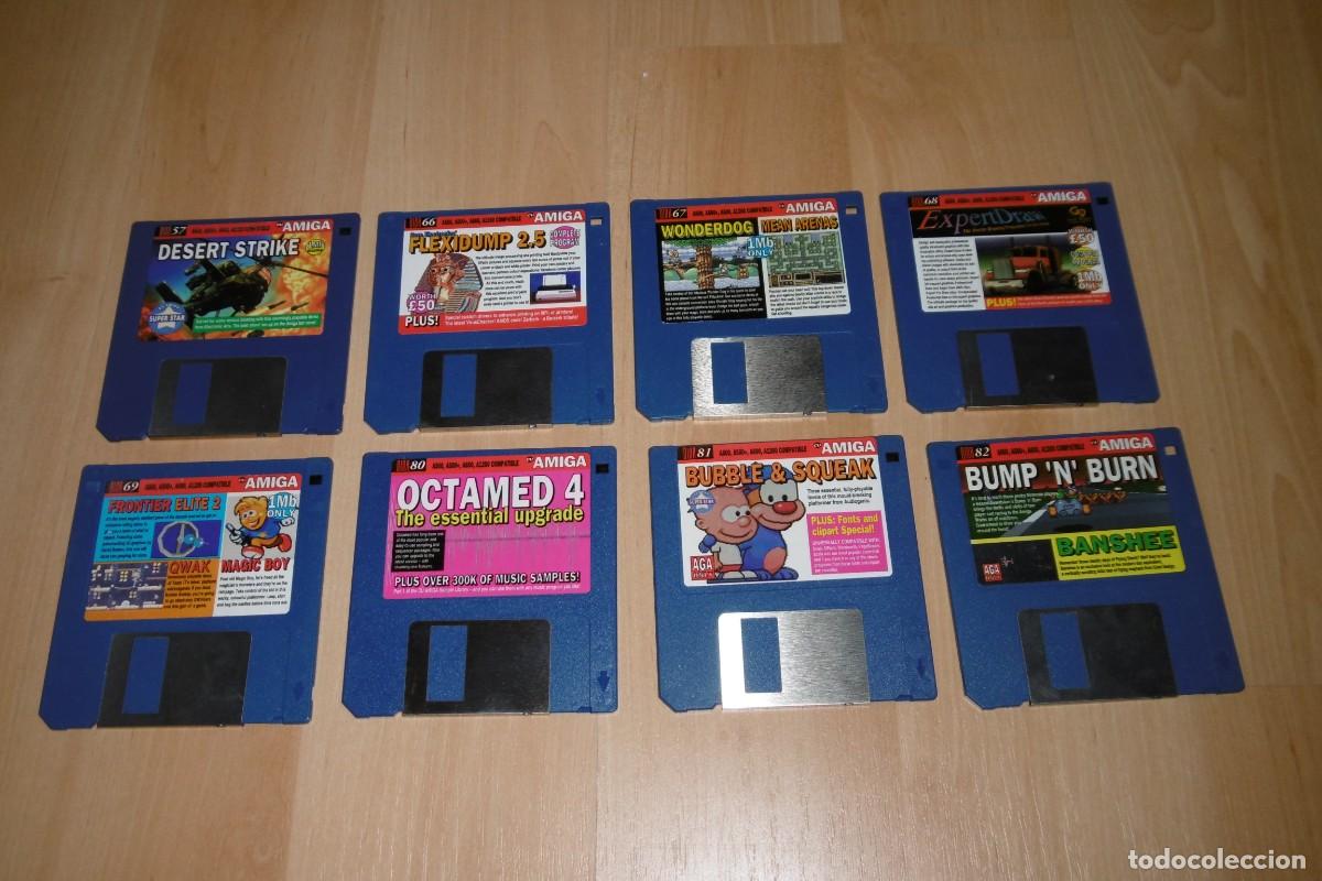 Videojuegos y consolas: COMMODORE CU AMIGA LOTE DE 8 DISCOS - Foto 1