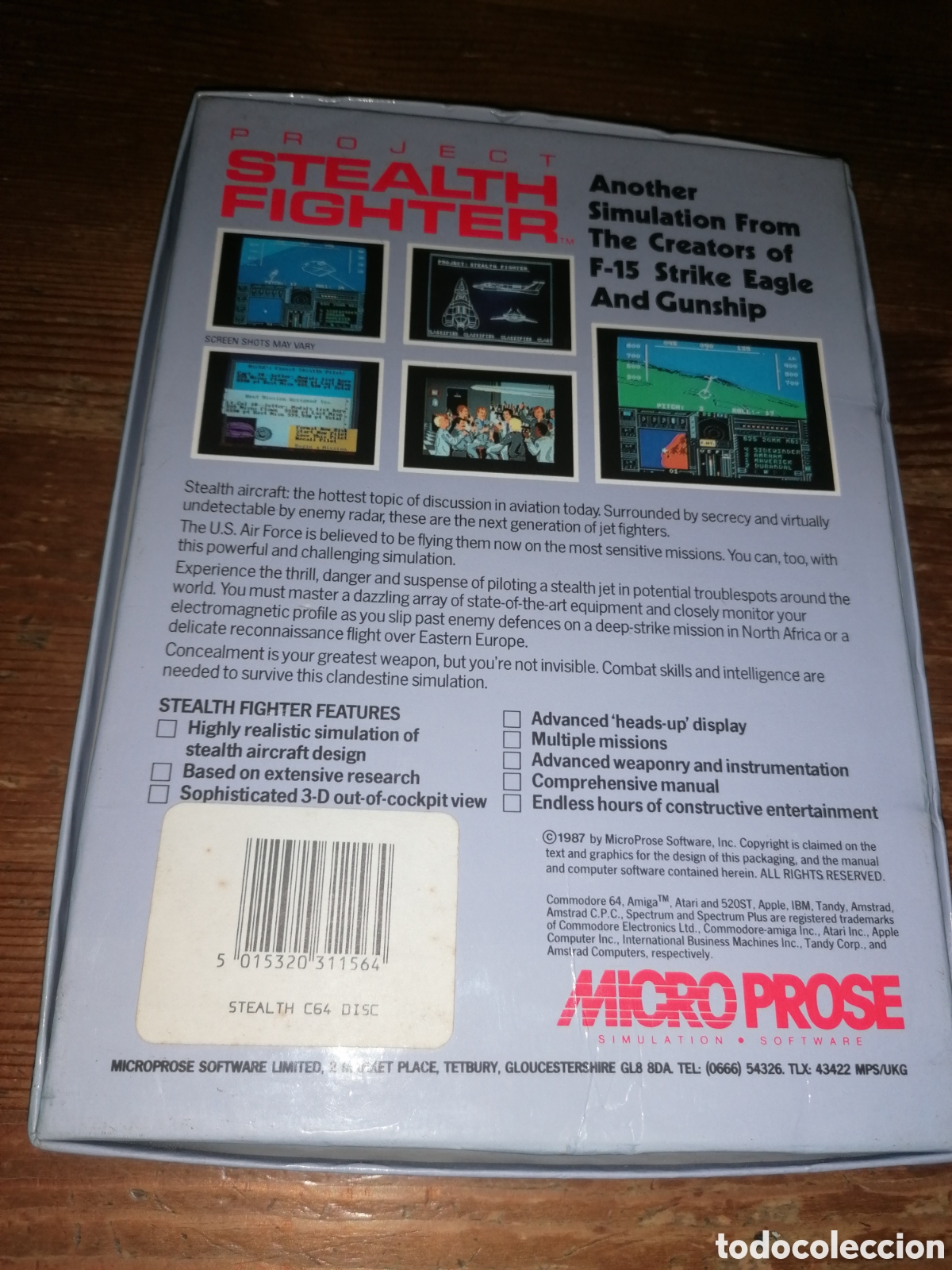 Videojuegos y consolas: Project STEALTH FIGHTER - COMMODORE - Foto 2
