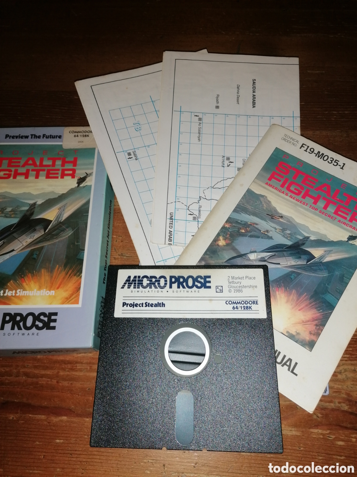 Videojuegos y consolas: Project STEALTH FIGHTER - COMMODORE - Foto 3