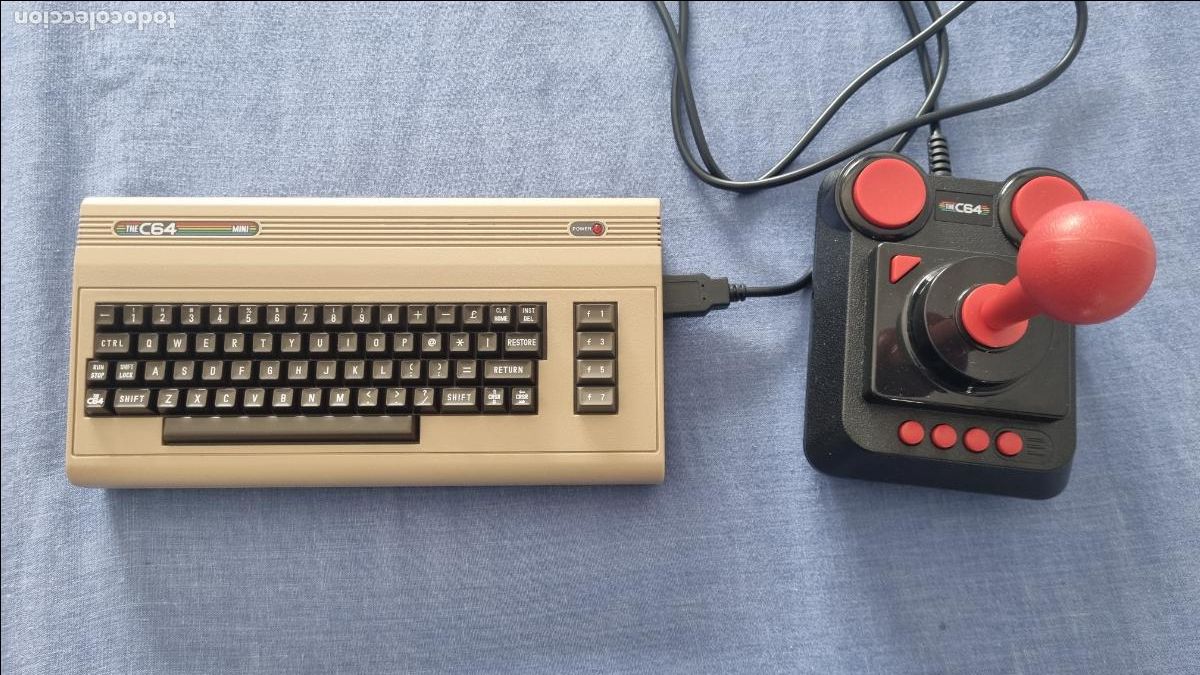 Videojuegos y consolas: THEC64 Mini Commodore 64 completo - Caja, joystick y cables - Firmware 1.6.1 - Foto 4
