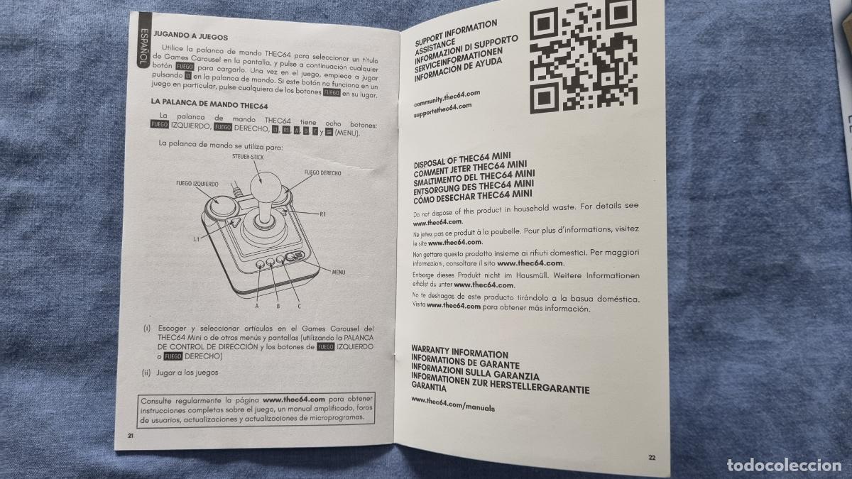 Videojuegos y consolas: THEC64 Mini Commodore 64 completo - Caja, joystick y cables - Firmware 1.6.1 - Foto 11