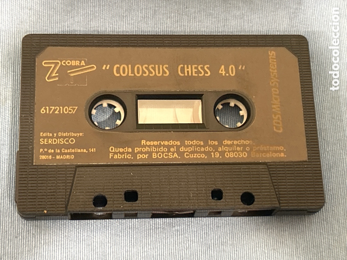Videojuegos y consolas: JUEGO PC CASSETTE, COLOSSUS 4 CHESS, COMMODORE 64*VER FOTOS* - Foto 2